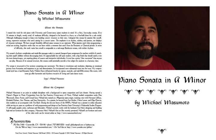 Masumoto Piano Sonata Cover